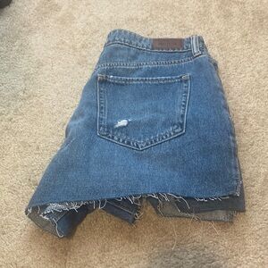 NWT Hollister Women's Blue Denim Mom Short